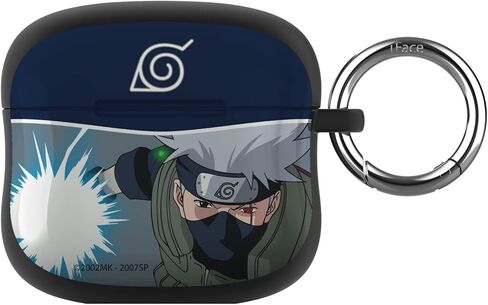 iFace Naruto Shippuden Anime Collection AirPods Case Compatible with AirPods 3rd Gen. – Protective Cover [Carabiner Clip Included] [Wireless Charging Compatible] – Kakashi in Kuwait