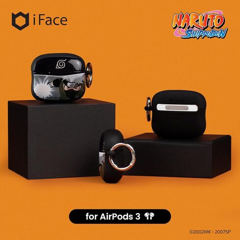 iFace Naruto Shippuden Anime Collection AirPods Case Compatible with AirPods 3rd Gen. – Protective Cover [Carabiner Clip Included] [Wireless Charging Compatible] – Kakashi in Kuwait