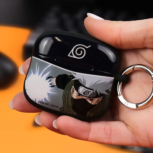 iFace Naruto Shippuden Anime Collection AirPods Case Compatible with AirPods 3rd Gen. – Protective Cover [Carabiner Clip Included] [Wireless Charging Compatible] – Kakashi in Kuwait