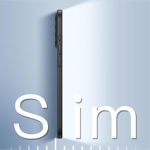 JETech Ultra Slim (0.35mm Thin) Case for iPhone 15 Pro 6.1-Inch, Camera Lens Cover Full Protection, Lightweight Matte Finish PP Hard Minimalist Case, Support Wireless Charging (Black Titanium) in Saudi Arabia