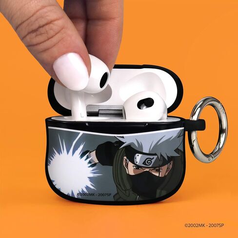iFace Naruto Shippuden Anime Collection AirPods Case Compatible with AirPods 3rd Gen. – Protective Cover [Carabiner Clip Included] [Wireless Charging Compatible] – Kakashi in Kuwait