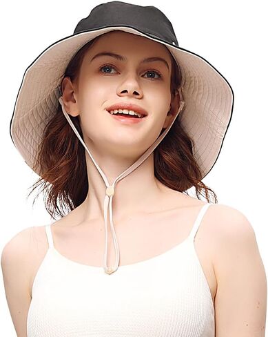 Sun Hats for Men Women UPF 50+ Wide Brim Fishing Hat UV Protection Ponytail Beach Gardening Hat SLH3M430D in Saudi Arabia