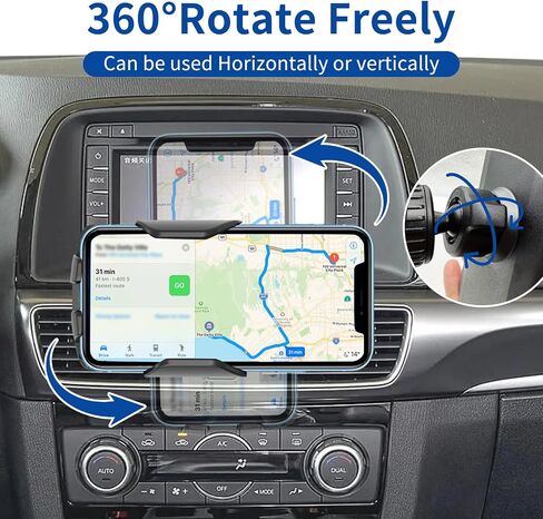 Car Phone Mount for Mazda CX-5 2016 Phone Holder Navigation,Fit for CX5 Cellphone Mobile Cradle Auto Accessories Bracket Anti-Shake,360 Degree Rotation,Compatible for All Cell Phones in Saudi Arabia