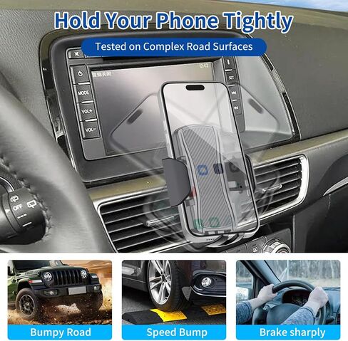 Car Phone Mount for Mazda CX-5 2016 Phone Holder Navigation,Fit for CX5 Cellphone Mobile Cradle Auto Accessories Bracket Anti-Shake,360 Degree Rotation,Compatible for All Cell Phones in Saudi Arabia