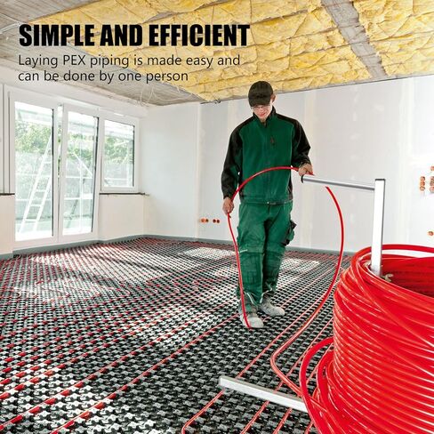 Heavy Duty PEX Pipe Decoiler, Multi-function Foldable pipe Dispenser, Under Floor Heating Pipe Decoiler for Steel Rope, Water Tube, Cable Uncoiler and Coil Feed in Kuwait