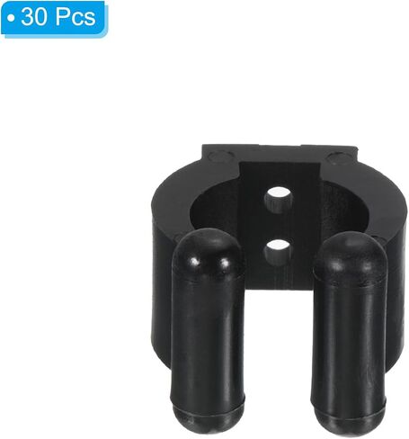 PATIKIL 17mm Dia Billiards Cue Locating Clip Holder, 6 Pack Plastic Snooker Clip for Fishing Rod Pool Cue Rack Storage, Black in Kuwait