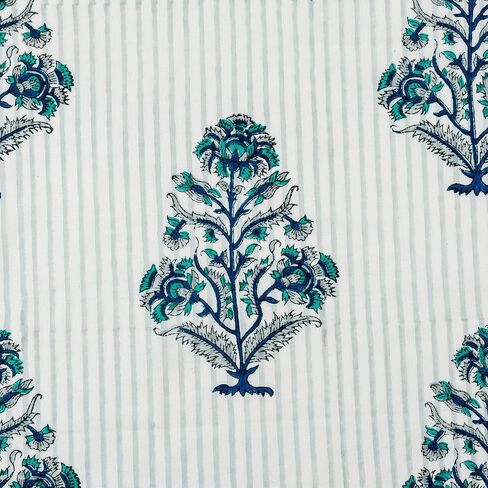 مناديل مطبوعة يدويًا، مناديل قماش قطنية، مناديل مطبوعة هندية نقية 100%، مجموعة من 4 مناديل عشاء قطنية مقاس 20 × 20 بوصة، مناديل مطبخ قابلة للغسل، هدية عيد ميلاد لها in Kuwait