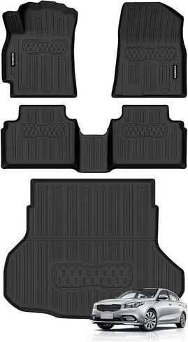 Naibeve Floor Mats for 2025 Kia K4 - All Weather Custom for 2025 Kia K4 Floor Mats Floor Liner Accessories in Saudi Arabia