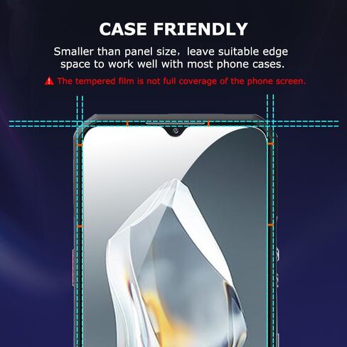 2 PACK for Oukitel WP35 6.6 Inch Screen Protector Tempered Glass with 9H Hardness Anti-Scratch Bubble Free Easy Installation Case Friendly in Saudi Arabia