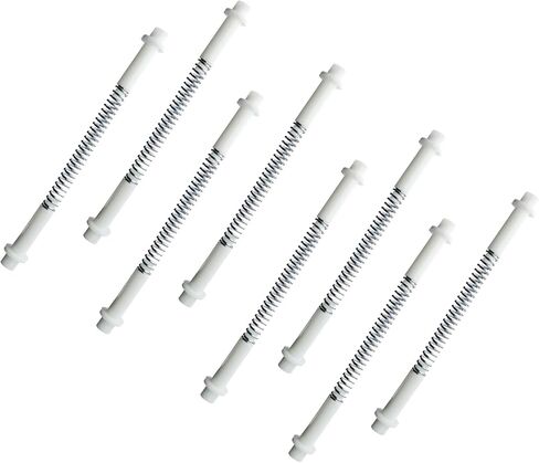 4 Sets K 5131 Steel and Nylon Storm Door Hinge Pin Kit, 8 Pcs Nylon Hinge Pins, 8 Pcs Bushing Caps, 4 Pcs Steel Springs, Screen & Storm Door Hing Pin Set Fit for Croft Storm Doors & Other Storm Door in Kuwait