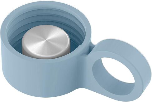purifyou Replacement Cap for 40, 32, 22, 12 oz Reusable Glass Water Bottle with Time & Volume Markings, Non-Slip Silicone Sleeve, Stainless Steel Lid Insert, Sports Bottle for Water, Juice in Kuwait