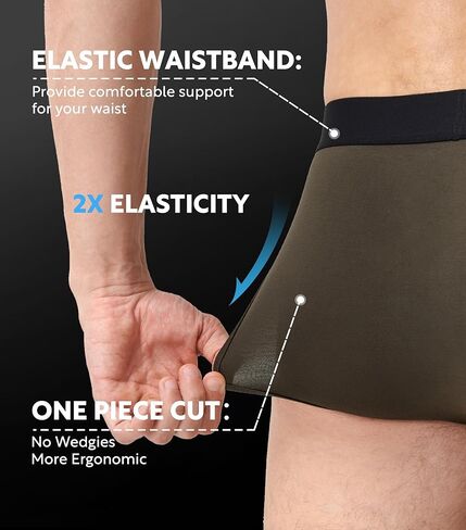 Separatec Mens Bikini Underwear Rayon made from Bamboo Dual Pouch Breathable Sexy Bulge Enhancing Briefs for Men 3 Pack in Kuwait