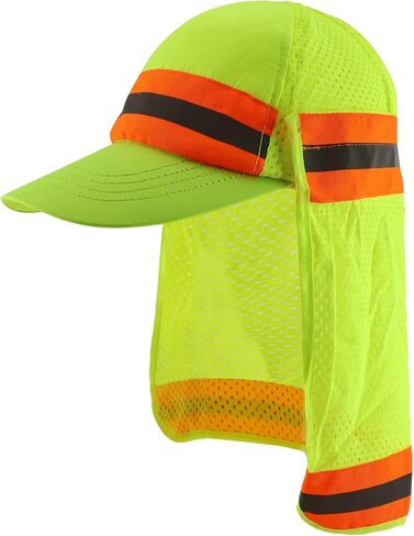 Trendy Apparel Shop High Visibility Reflective Ball Cap with Removable Mesh Flap in Saudi Arabia