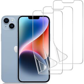3 Pack iPhone 13/13 Pro TPU Screen Protector, Self-Healing HD Clear Soft Flexible Hydrogel Film Compatible for iPhone 13/13 Pro 6.1" - Scratch-Resistant, Easy to Install, Easy Installation