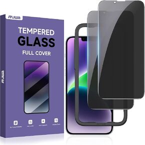 واقي شاشة Ruwa للخصوصية لـ iPhone 13/13 Pro/14 [2-pack] [6.1 inch]