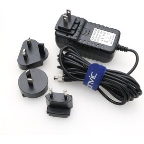 Eonvic Locking DC 5.5×2.5mm 12V 3A AC Power Adapter for Hollyland Mars 400s SmallHD 702 Touch Monitor Atomos Ninja V Atomos Shogun Video Devices PIX-E7 PIX-E5