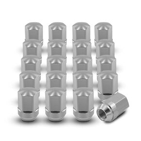 Titanium Lug Nuts M14x1.5, Aircraft-Grade Metal, Ultra-Weight, High-Strength, Corrosion-Resistant, Closed-End Design, Natural Titanium Color, 20PCS