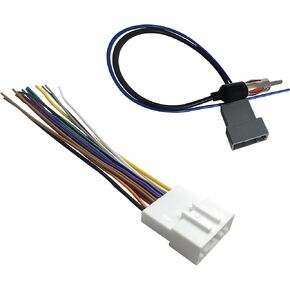 Stereo Wring Harness Antenna Adapter, Compatible with Nissan 2007-2019 Subaru 2008-2013, Radio Wiring Harness Connector