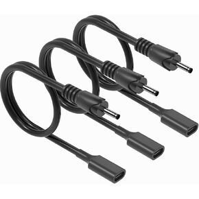 3Pack USB C to DC 3.5mm x 1.35mm Adapter Cable 3.28ft, Type C Female to 5V DC Barrel Jack Power Adapter Connector Charging Cable for Camera, Power Bank, DVR, Recorder, Webcam Router, Scanner