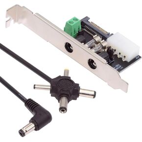 NFHK DC 12V 5V Output Power System Intelligent Control Management System Power Card with PCI-E Bracket for Monitor Router
