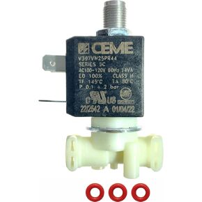 MacMaxe 3 Way Solenoid Valve – CEME V397VN25PR44 – 120V 60Hz – Replacement for Breville Espresso Machines