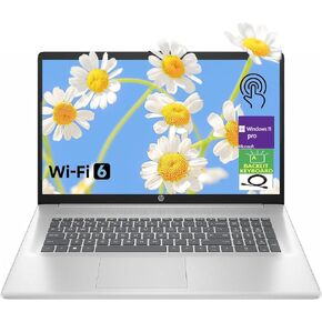 HP 17.3" HD+ Touchscreen BrightView Display, Intel Core 7 150U 10-Core Processor, 32GB RAM 1TB PCIe SSD, Backlit Keyboard, Wi-Fi 6, Bluetooth 5.3, Windows 11 Pro, Natural Silver