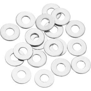 uxcell 20 Pcs M10 Flat Washer, 10x16x0.5mm Thickened 304 Stainless Steel Flat Spacers for Screw, Bolt, Automotive, Industrial Machinery