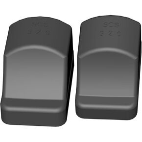 غطاء النطاق لأغراض Holosun SCS-320-GR-GR ، غطاء البصريات الواقية 2PACK لأغطية غبار الرؤية المطاطية HS Lens