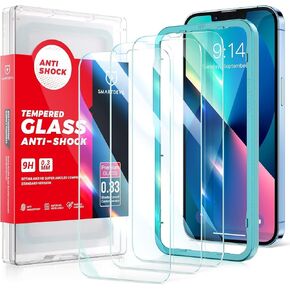 SmartDevil 3 Pack Screen Protector for iPhone 13 Pro Max/iPhone 14 Plus(6.7 Inch), [Easy Installation Frame][Double Military Grade Shatterproof] Bubble Free 9H 𝟏𝟑 𝐏𝐫𝐨 𝐌𝐚𝐱 Tempered Glass-Case Friendly
