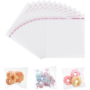 200PCS Cookie Bags Self Sealing Bags, Cookie Bags for Gift Giving Clear Candy Bags for Bakery Sale Self Adhesive Clear Bags for Packaging Sealable Bags (200, 3.93x3.14in)