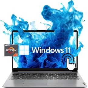 Lenovo IdeaPad Business Laptop, 15.6" FHD IPS Touchscreen, 8-Core AMD Ryzen 7 5700U (Beat i7-1180G7), 16GB RAM, 512GB SSD, Radeon Graphics, Webcam, WiFi 6, Type-C, HDMI, Win 11 Home, EAT 64GB Card