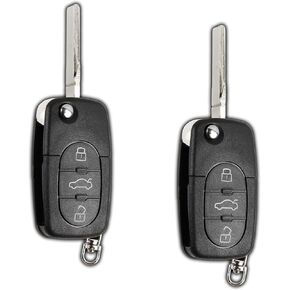 KeylessOption Keyless Entry Remote Control Car Key Fob Replacement for HLO1J0959753F (Pack of 2)