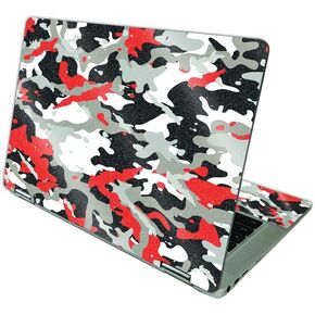 MightySkins Glossy Glitter Skin Compatible with HP Chromebook x360 14 (2021) - Red Camo | Protective, Durable High-Gloss Glitter Finish | Easy to Apply, Remove, and Change Styles | Made in The USA