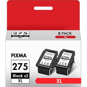 PG-275 Black Ink Cartridge Replacement for Canon PG-275 Black Ink Cartridge for Canon 275 Black Ink for PIXMA TR4720 TS3522 TS3722 TS3520 TS3720 TR4700 TS3500 TR4722 (2 Black)