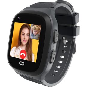 4G Kids Smart Watch with GPS Tracker - Smartwatch for Kid with Video Call Voice Chat SOS Camera Alarm Clock Puzzle Games Tracker HD Touch Screen for 3-12 Years Girls Boys (Pink)