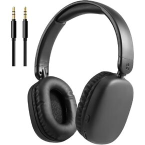 FM Radio MP3 Player Headphones Micro SD Card,Wireless and Wired Lightweight Headphone with Deep Bass and Built in Microphone Over The Ear Unequaled Comfort,for Travel,Home,Birthday Gift