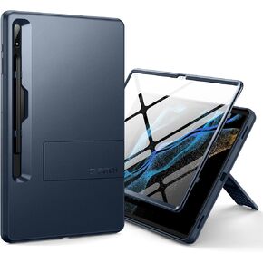 Suritch Rugged Case for Samsung Galaxy Tab S8 Ultra 14.6 بوصة 2022 ، واقي شاشة مدمج و S-Pen Holder الغطاء الواقي للوقاية من الصدمات الكاملة مع Kickstand ، البحرية