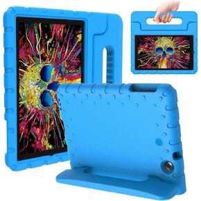 Kids Case for onn 8 inch Tablet (2022 Released), with Adjustable Handle Stand Light Weight&Soft EVA Shockproof Case for Walmart onn 8 inch Tablet Gen 3(Model: 100071483)-Blue