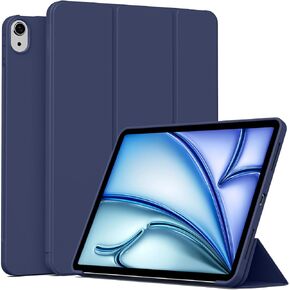 Case for iPad Air 11 Inch Case M3/M2 2025/2024, iPad Air 5th/4th Generation 2022 2020 10.9 Inch, Auto Sleep/Wake, Slim Lightweight Trifold Stand Protective Cover - Gray