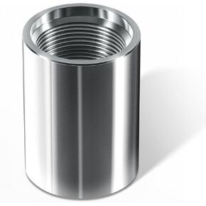 5-Pack, 946 1-1/4" Drive Coupling for Sand Point Well Drilling, Drive Point Well Kit, Galvanized Steel Construction, Pitcher Pump Accessories