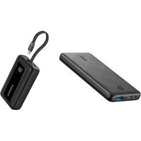 Anker Power Bank(PowerCore 10K),Compact Travel-Ready 10,000mAh Battery Pack Portable Charger, 10,000mAh 30W Power Bank
