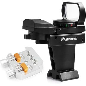 Astromania Premium Dovetail Clamp - Bundle with - All-Metal Deluxe Telescope Reflex Sight