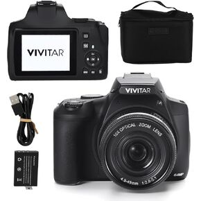 4K Digital Camera with 64 MP, 10x Optical Zoom, 3.0" LCD Display, LED Flash, Auto Focus, Macro Mode, 4K Video Recording, Memory Included, Photography and Vlog Camera