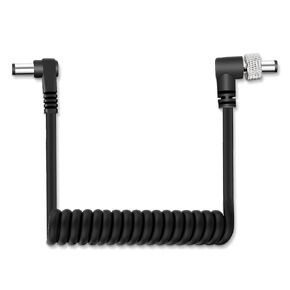 Locking DC 5.5MM x 2.5MM Right Angle Monitor Power Extension Cable Compatible with Video Devices PIX-E5 PIX-E7 Monitor Hollyland Mars 400s, for CCTV Security Camera