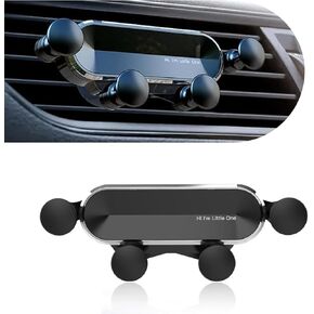 Car Air Vent Phone Holder, Anti-shaking Anti-slip Adjustable Angle Navigation Bracket, Auto-locking Mute Design One-handed Pick and Place Portable Bracket, Universal for Cars Trucks (Black)