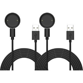 2-Pack Charging Base Compatible with Amazfit Bip 6 / Active 2 Watch Charger, 3.3ft Charging Cable & USB-C Magnetic Charging Dock