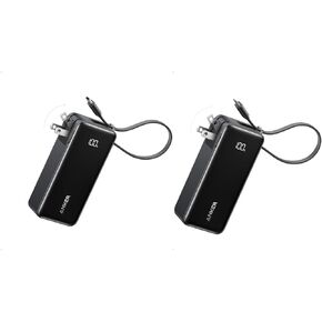 Anker Nano 3-in-1 Portable iPhone Charger, 10,000mAh Power Bank, Built-in USB-C Cable and Built-in Lightning Cable