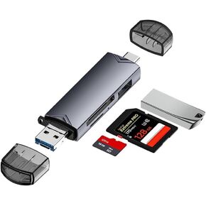 6 in 1 Multifunction USB 3.0 Card Reader U Disk Type C/Micro USB/TF/SD Flash Drive Memory Card Reading Adapter Phone Accessories