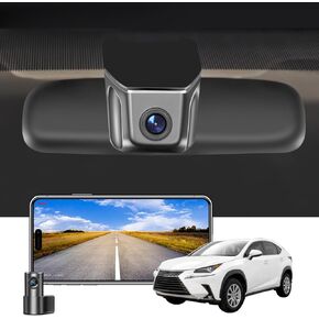 الأمامي 4K & الخلفي 1080p DASH CAM مخصص لـ LEXUS NX 2022 2023 2024 2025 (MODEL C) ، NX350 250 300 450H ، OEM LOOK ، UHD 2160P VIOLY ، WIFI & APP ، تسجيل حلقة ، سهلة التثبيت ، 128GB بطاقة ، 128GB