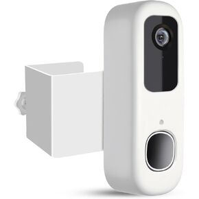 Anti-Theft Doorbell Mount Compatible with Arlo Video Doorbell 2K/HD (2nd Gen), No-Drill Mounting Bracket Secure Holder for Apartment Home Office with Enhanced Protection for Arlo Doorbell Camera